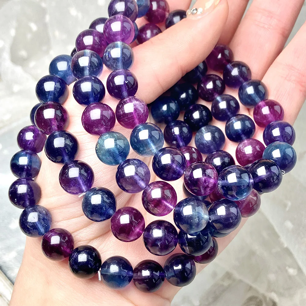 

Unicorn Fluorite Bracelet for Women and Girls, Crystal Healing Quartz Bangles, Fashion Jewelry, Increase Charm, Anniversary, 1Pc