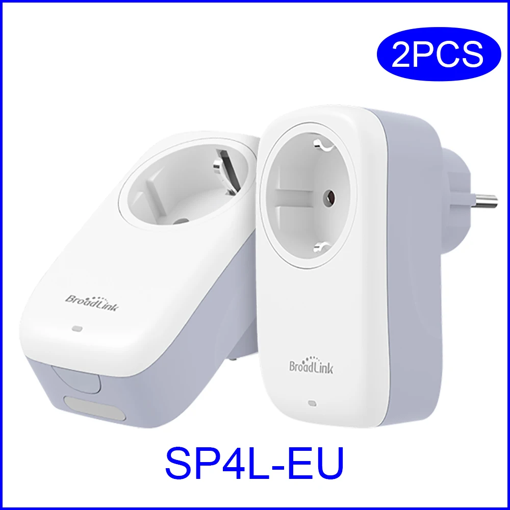 Электрическая смарт-розетка BroadLink SP4L EU 16 А с поддержкой Wi-Fi 1/2/4 шт. умная розетка