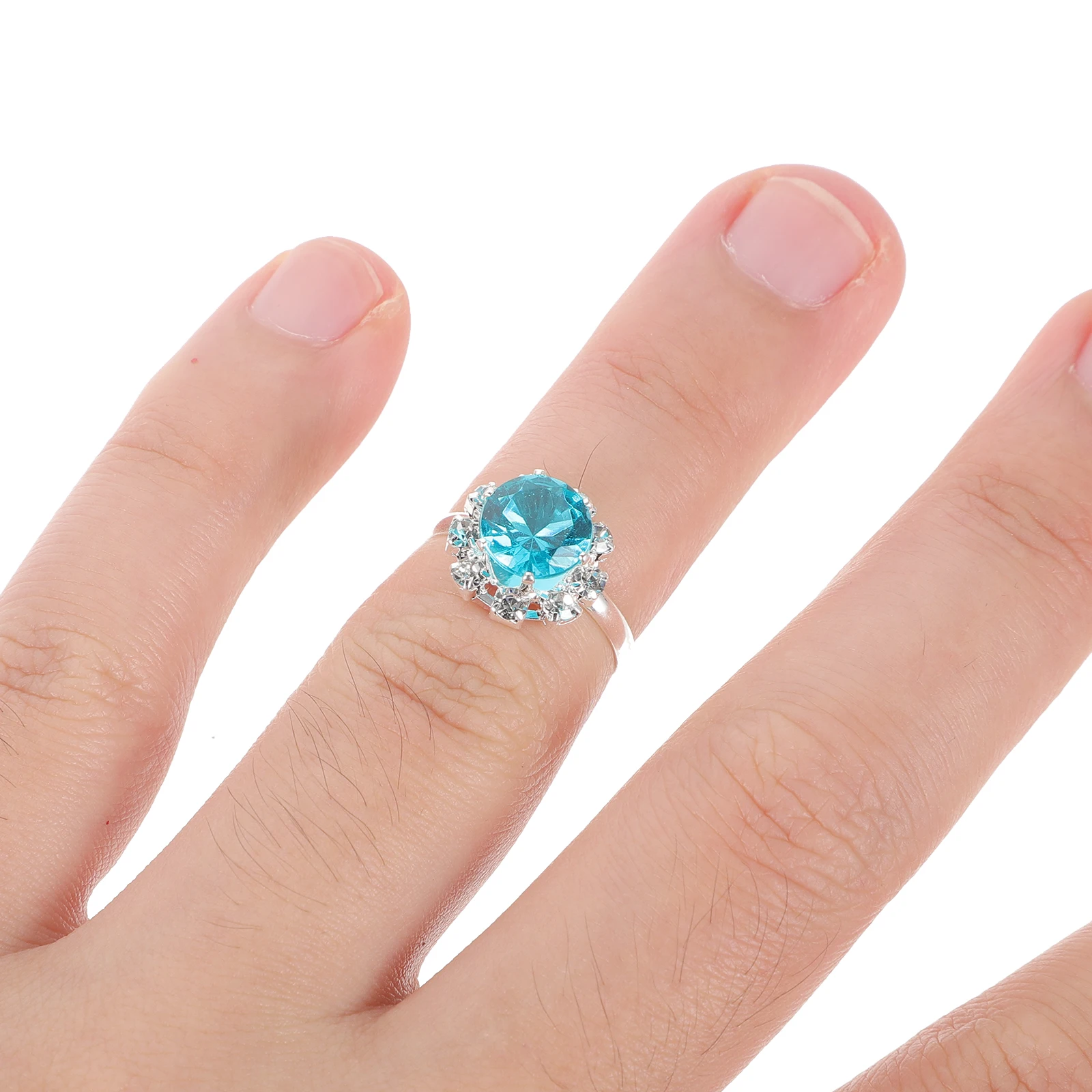 Princess Rings 12pcs Child Ring Beautiful Colorful Diamante Ring Set Gift Heart-Shaped Box Girl Kid Child Small maternity rings