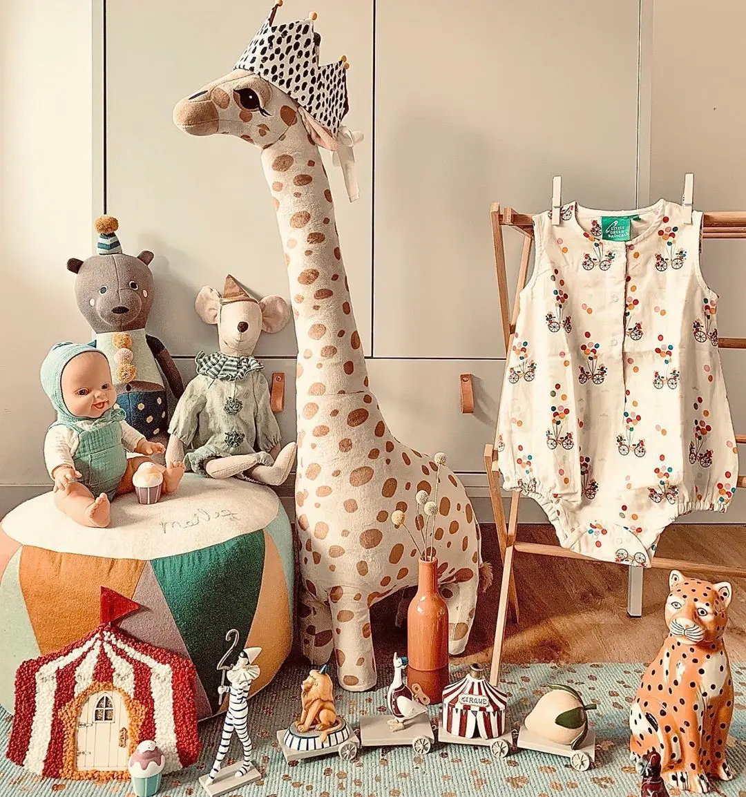 85cm Big Size Cute Giraffe Plush Toys Simulation Animals Giraffe Stuffed Doll Kids Room Bed Decor Child Gifts 4