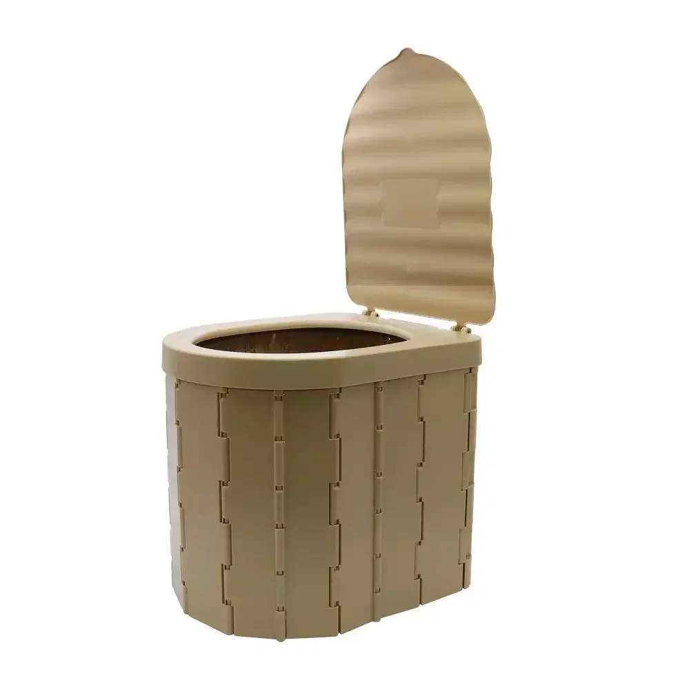 Engraved Logo Outdoor Portable Toilet Camping Folding Toilet Portable Camping Travel Toilet 4