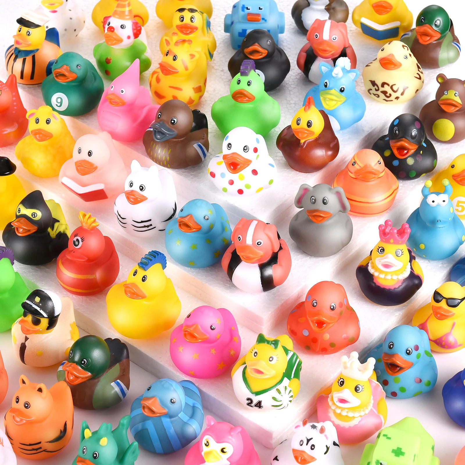 thumbnail image 2 of Aazon.co: GADIEDIE Rubber Duck 50 Pack Ini Rubber Ducky Float Ducks 2 of 14