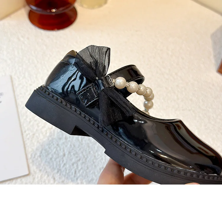 Mädchen Frühling Herbst Neue PU Leder Schuhe Weiche Sohle Nicht-slip Prinzessin Quadratischen Mund Schule Student Loafer Schuhe Größe 26-36 – Detail 13