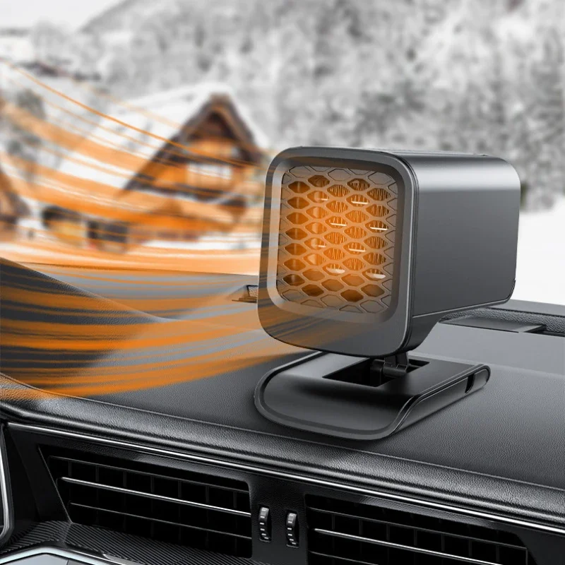 

Автомобильная воздуходувка для теплого воздуха, зимнее стекло для переднего лобового стекла, размораживание, размораживание, 12 В, нагреватель, квадратный складной обогреватель, Аксессуары для автомобилей