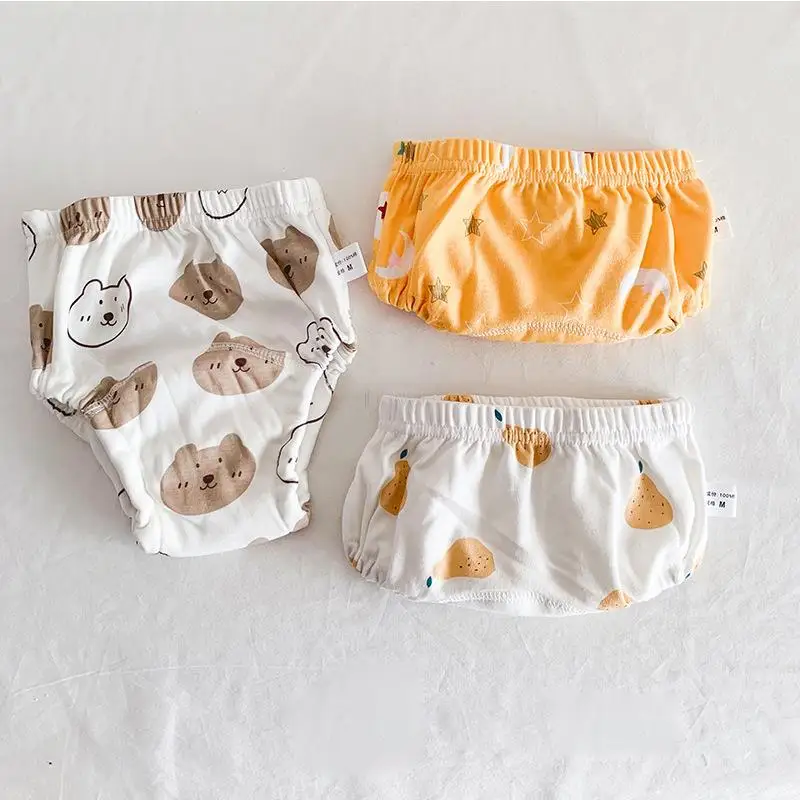 Eco-Friendly Reusable Baby Training Pants with Elastic Waist - Pack of 3