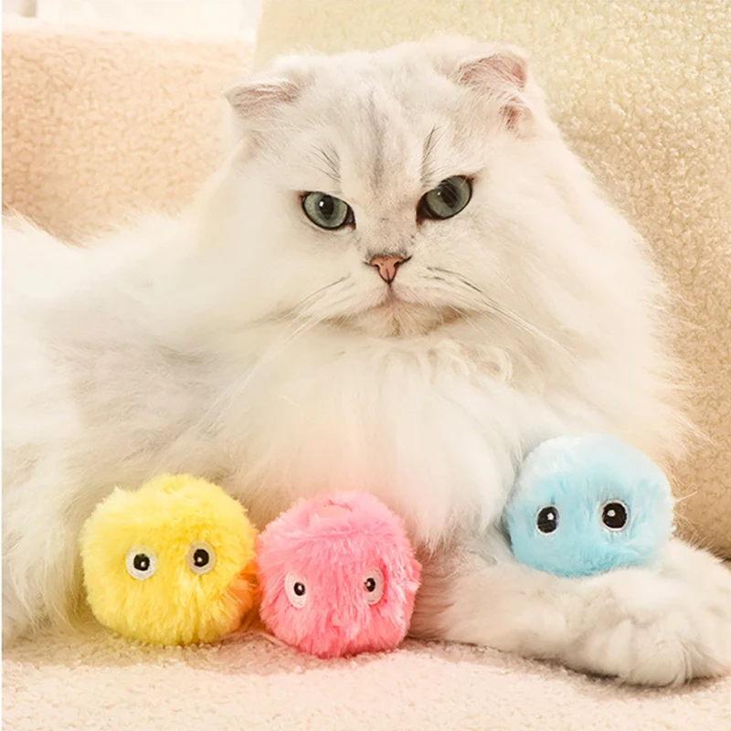 Cat Toys Smart Cat Toys Interactive Ball Catnip Cat Training Toy Pet Playing Ball Pet Squeaky Supplies Products Toy for Cats Kitten Kitty cat toys