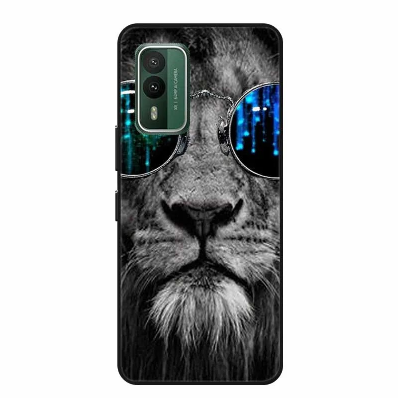 Popular Black Silicone Soft Back Cover Case - Stylish Picture Design