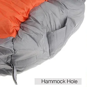 Factory direct sales wholesale color: 2 in 1 waterproof polyester hammock sleeping bag sleeping bed simulation bed is camping
