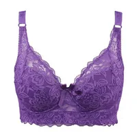Femmes Sexy Bralette grande taille sous-vêtements en dentelle Push Up soutiens-gorge 80CD-105CD intimes femme dentelle soutien-gorge Lingerie 42D 44D 46D soutien gorge 1