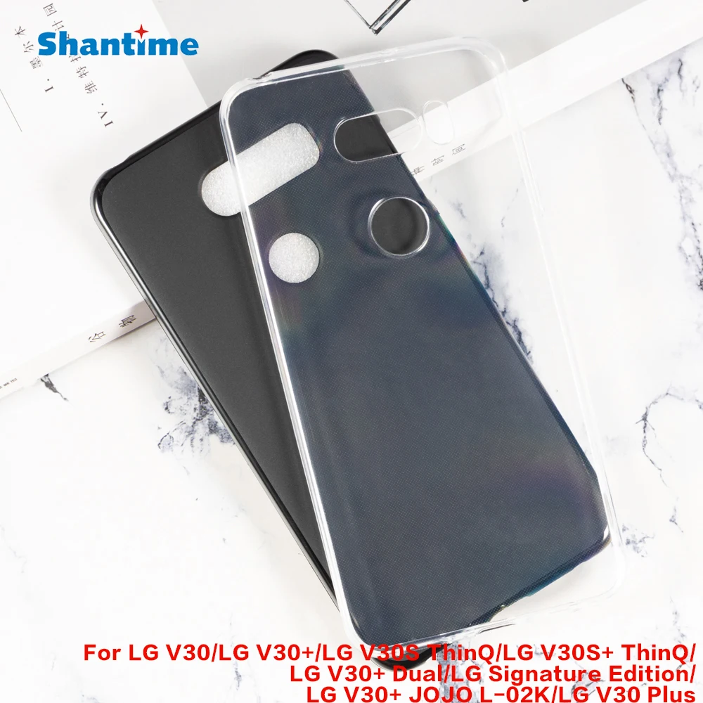 Per Lg V30 Plus Gel Budino Silicone Telefono Protettivo Posteriore Shell Per Lg V30S Thinq V30 + Dual V30 + Jojo L-02K Custodia Morbida In Tpu