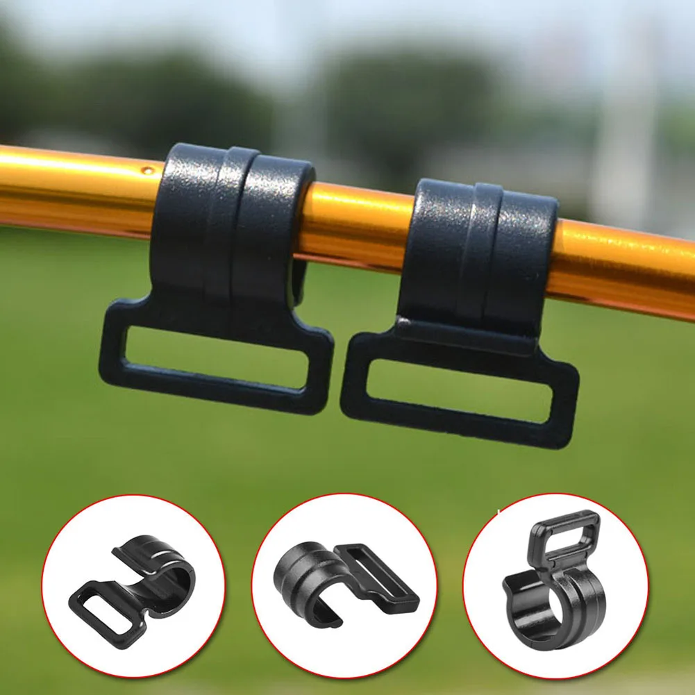 Tent Hooks Camping Caravan Awning Tent Pole Plastic Inner C Clips S/M/L 10pcs tent clips camping tent accessories camping tent fasteners tent hooks plastic clips