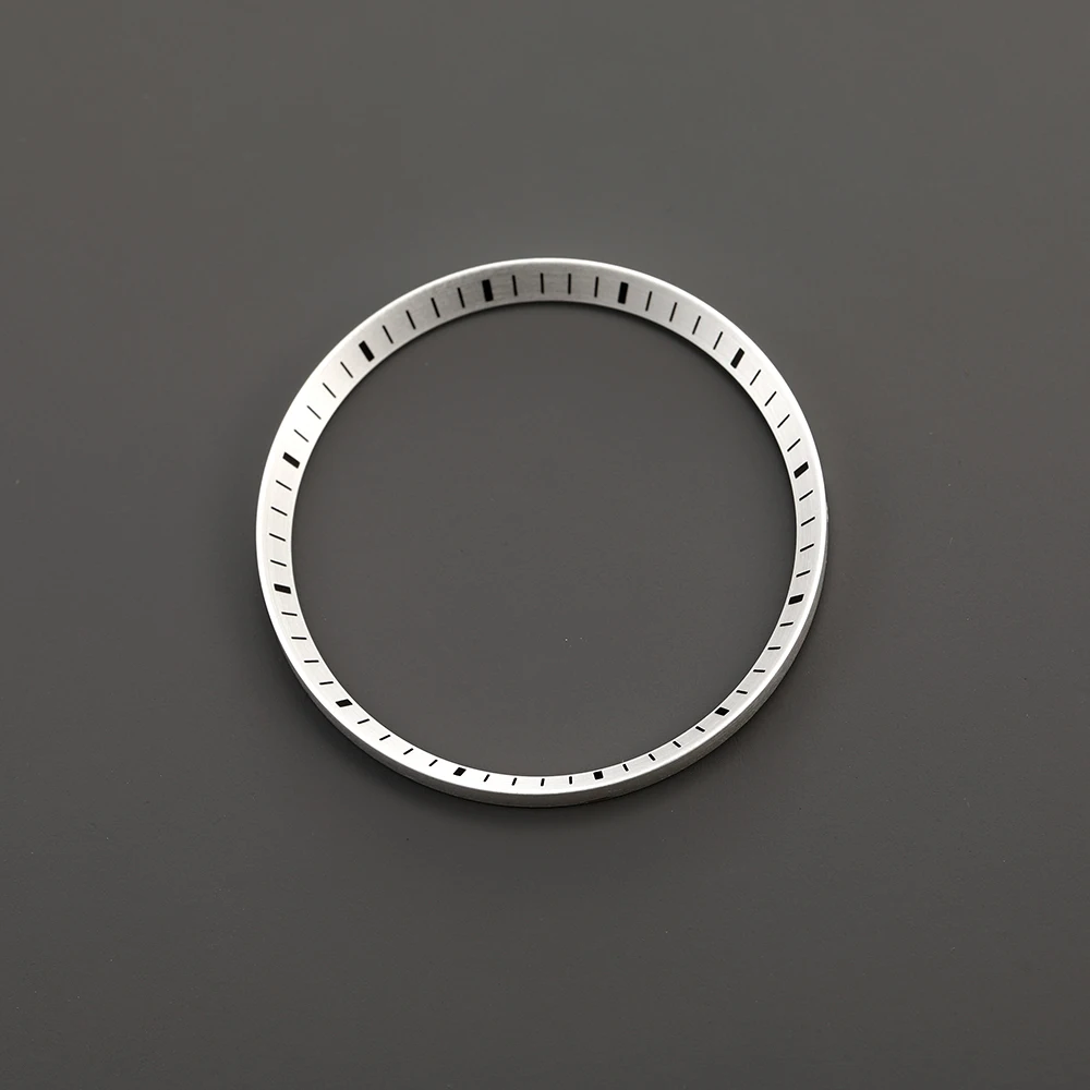 

Mod Black Silver 30.8mm Chapter Ring with 24 hours Index Watch Parts Fit For SKX007 Watch Case For NH35 NH36 Movement