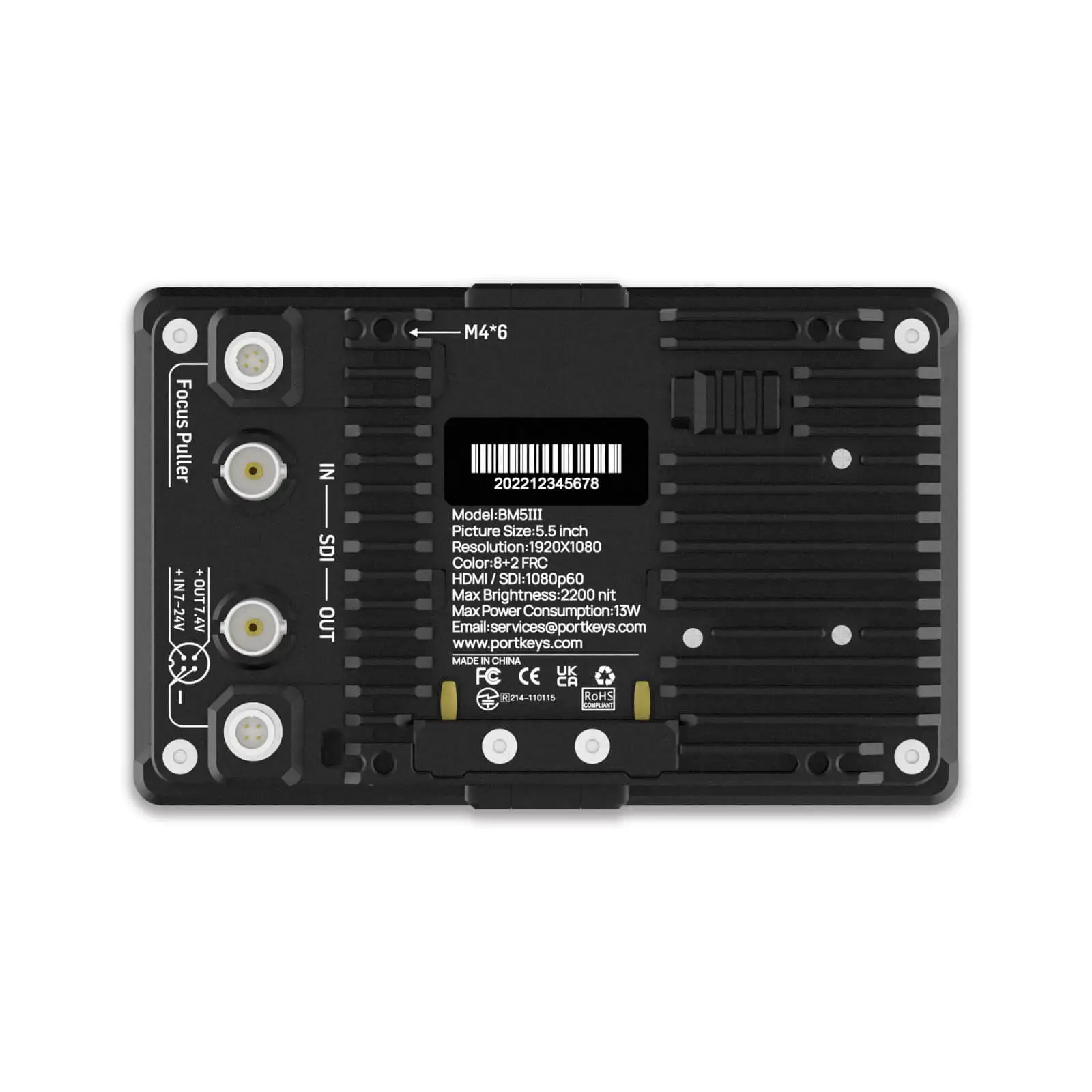 Portkeys BMSiii WR モニター RED komodoコントロール