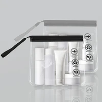 1pcs Luggage Transparent Travel Use Leakproof Flight Make Up Waterproof For Women Reusable Airport Security Toiletry Bag 1