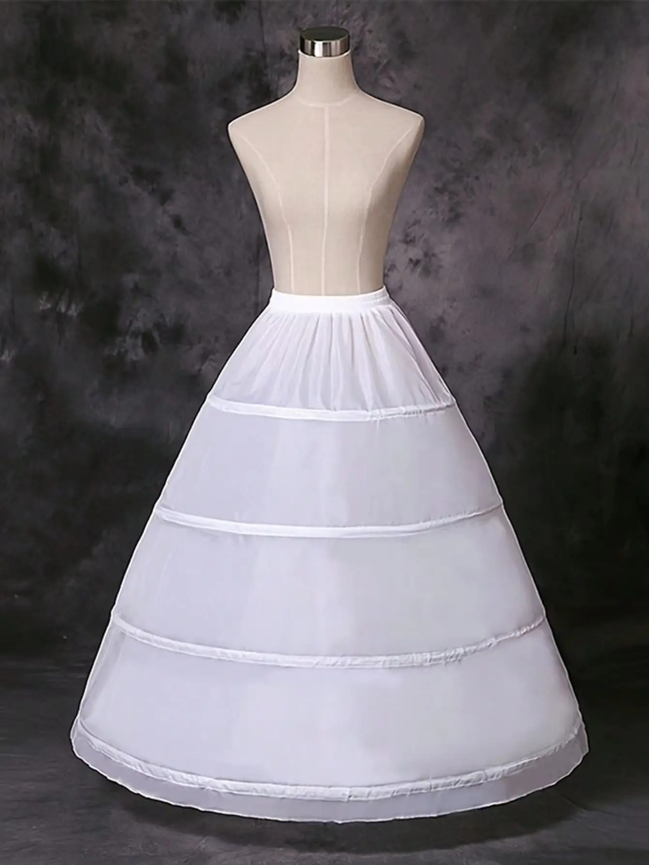 Weißer Reifen/Reifenlos/Meerjungfrau/Fischschwanz-Braut-Petticoat, Krinoline-Unterrock für den Abend, Abschlussball, Quinceanera, besonderes OCcasion-Kleid – Detail 10
