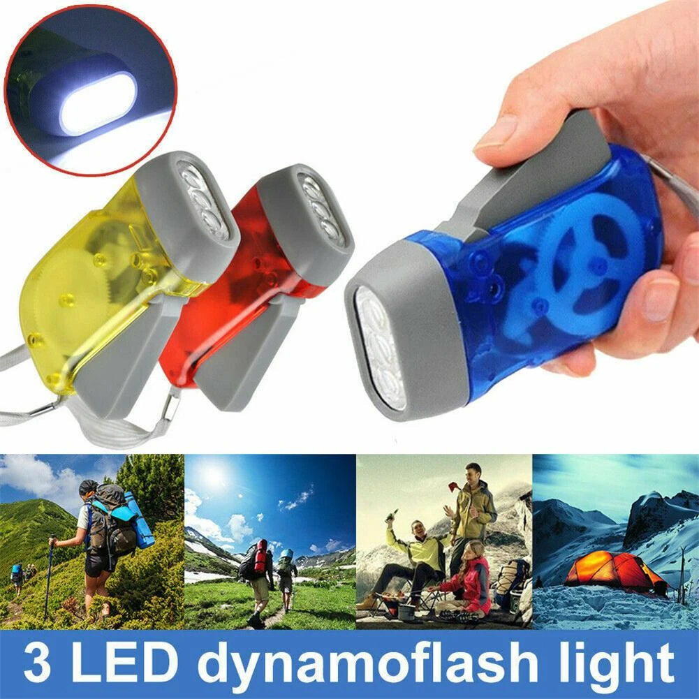 Flashlight Hand Crank Generator Hand Crank Flashlight Works 3 Led Hand Flashlight Aliexpress