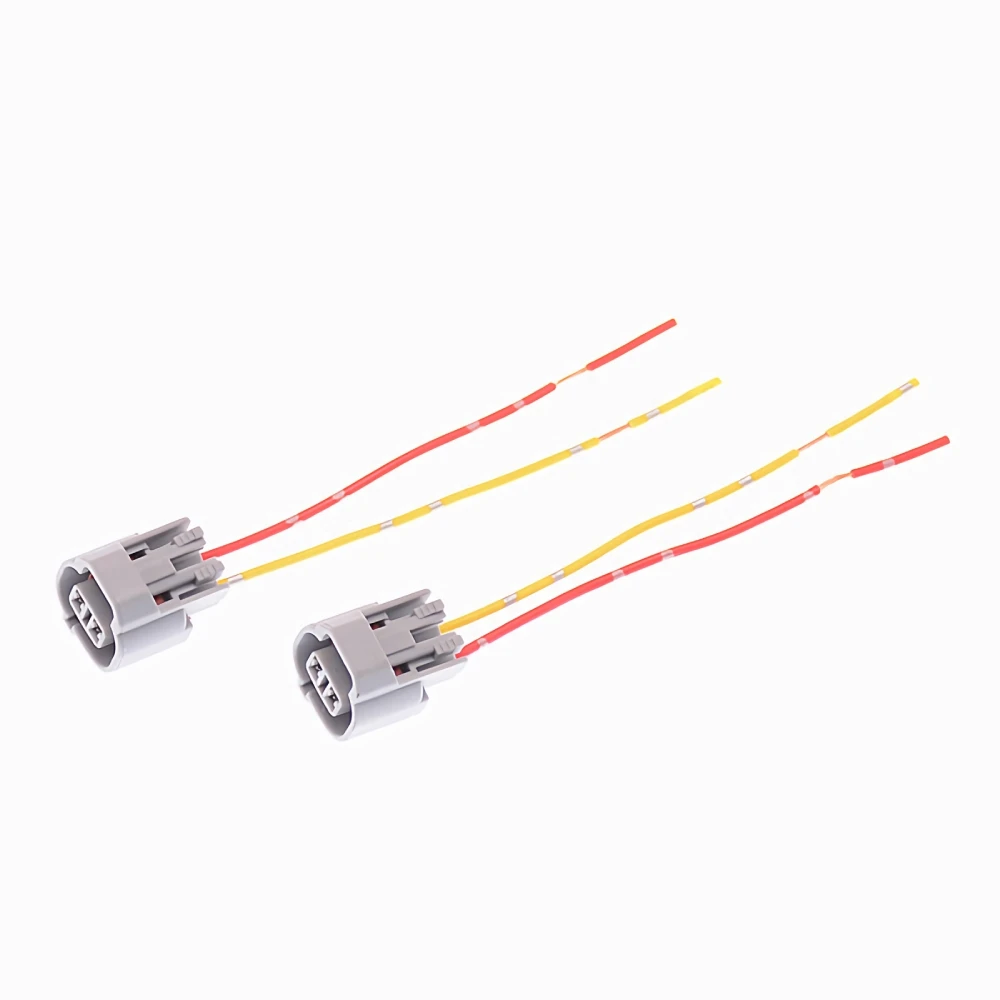 10Pcs 왼쪽 슬롯 2Pin 여성 커넥터 방수 자동차 안개 램프 소켓 전기 센서 와이어 하네스 플러그 도요타 액세서리