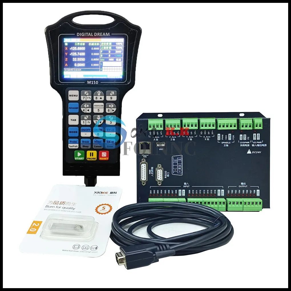 Hot Handheld M150 3-Axis 4-Axis Engraving Machine Controller Cnc Motion Control System 500Mhz 1G Memory G Code Invece Di Mach3