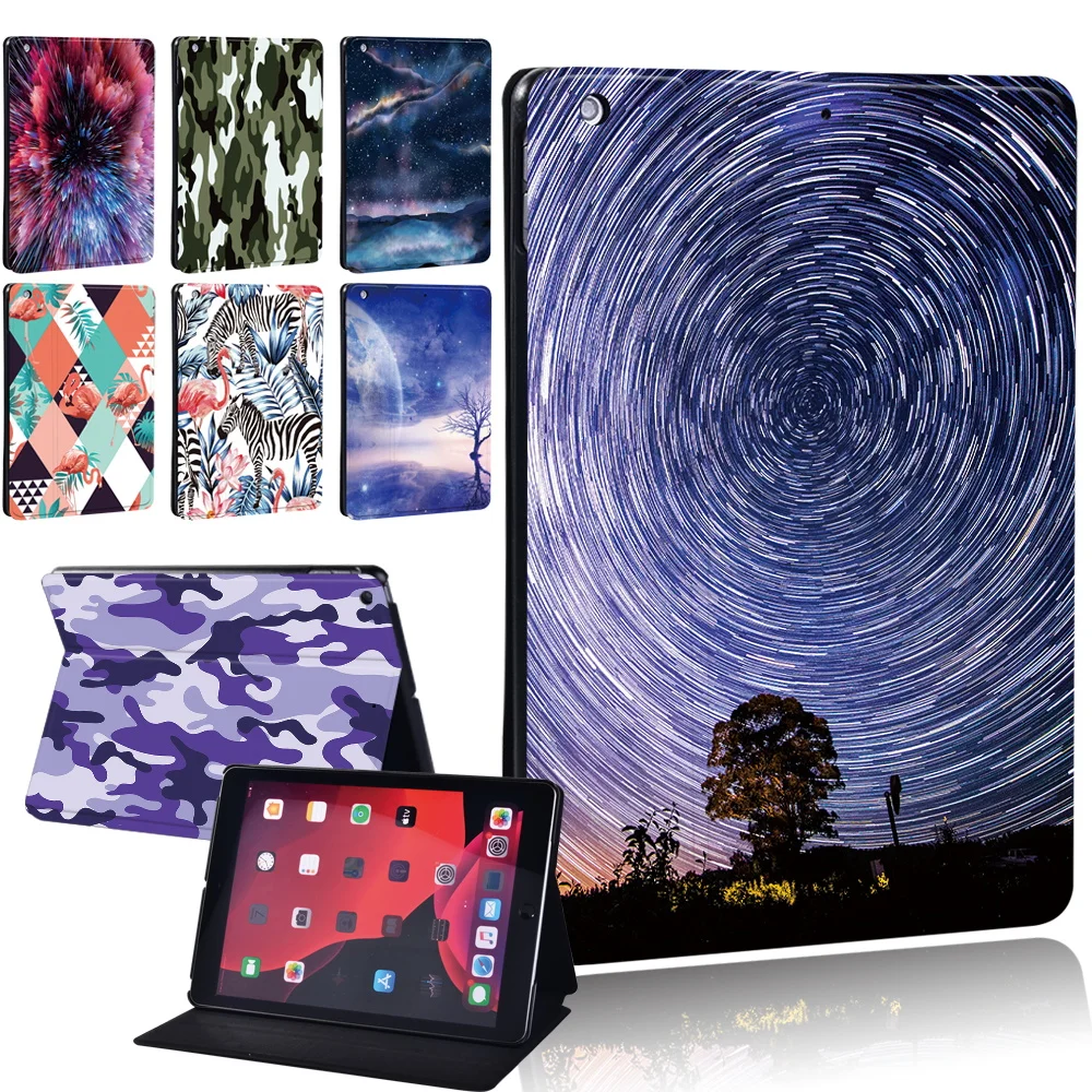 Ipad Mini 6 8.3 Inch Tablet Case For Ipad Pro 11 2018 2020 2021 Ipad Pro 9.7 10.5 Inch With Starry Sky&Camouflage Series Cover