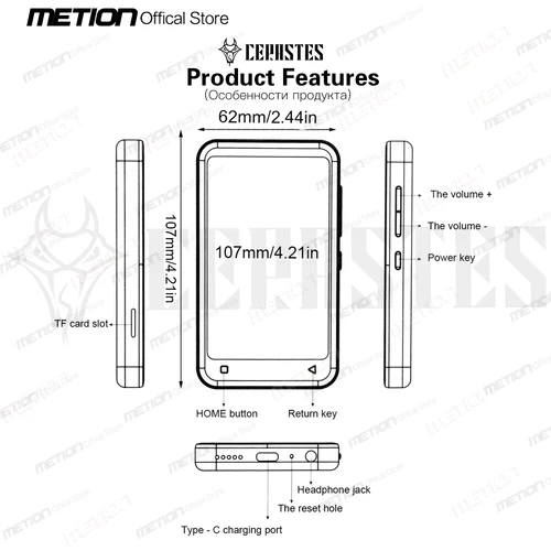 새로운 와이파이 MP4 플레이어 블루투스 MP3 플레이어 HiFi 사운드 음악 워크맨 FM/레코더/브라우저/지원 최대 2023 GB/휴대용 Mp3, 512 년 6