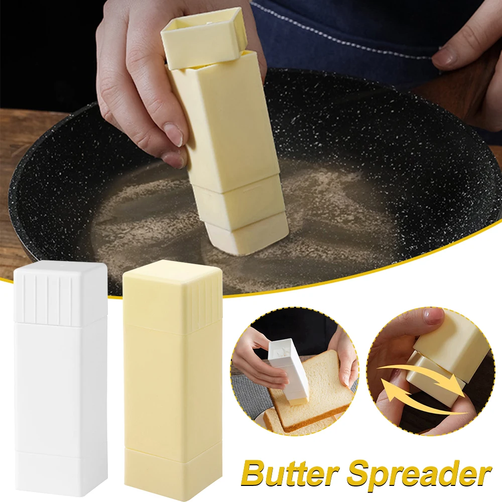 Toast spread stick butter spreader holder Rotary Butter Spreader Upright Cheese Dispenser Holders Squeezer Sticks Plastic Storage Box Container for Kitchen Baking Tools