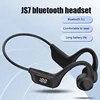 JS7 Bone Conduction Headphones Tf Card Digital Display Fone Headset Hands-free Call Auriculares Sports Open-ear Earphone 3