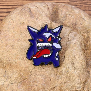 Anime Cartoon Pokemon Enamel Pins Gengar Brooches Brooch Bag Clothes Metal Badge Collection Jewelry Kid Gift