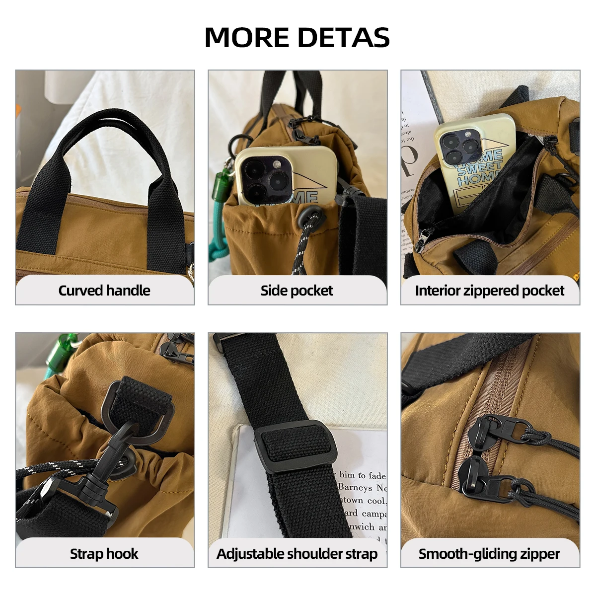 Outdoor Sports Shoulder Bag, Men's Crossbody Bag, Women's Fitness Camel Bag, Small Bag, Casual Bag, Shoulder Bag, Small Backpack, Fashionable