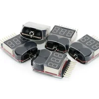 Lipo Battery Voltage Tester volt meter monitor buzzer Alarm 1-8s 3.7V-22.2V For Rc Lipo Battery Models 4
