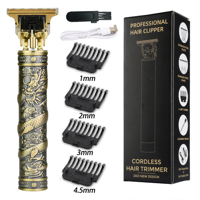 T9 Hair Clipper Professional Electric Trimmer for man 0mm Baldheaded Barber Hair Cutting Machine Cordless Shaver