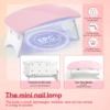 COSCELIA Manicure Set Nail Polish Gel Set with 6W LED Lamp 6 Colors Gel Polish Starter Kit Base Top Coat Manicure Brush Tools 3