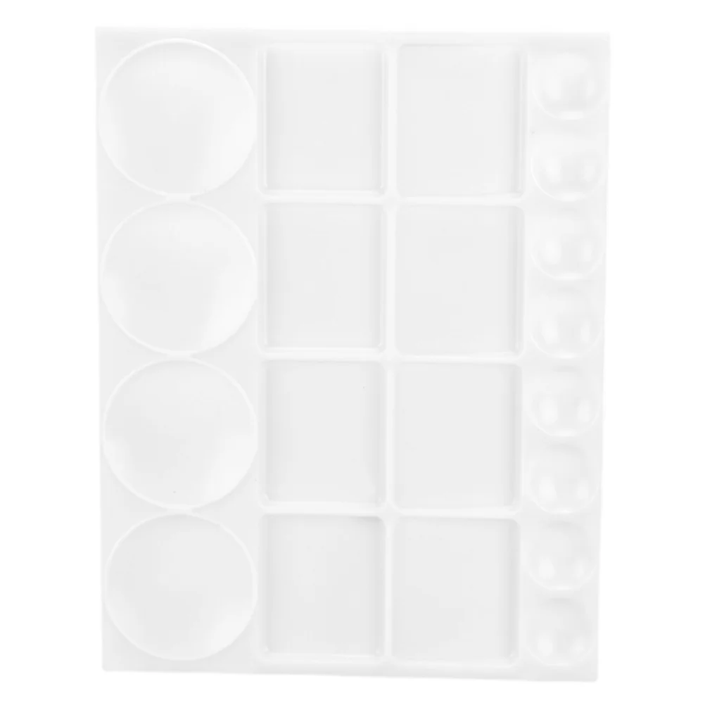 Multi Functional Plastic Paint Watercolor Palette Lightweight Artist Painting Board Pigment Mixing Plates Plastic