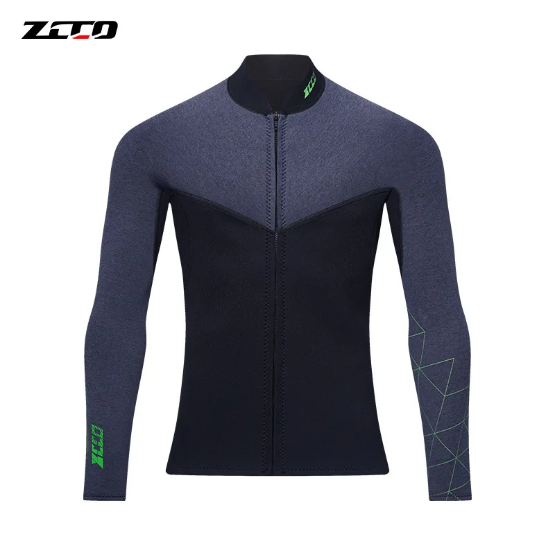 Diving Suits Men Long Sleeve Diving Suit Jacket Scuba Jump Surfing Snorkeling Neoprene Wetsuit