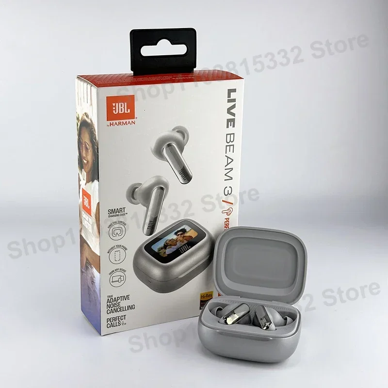 Originale JBL LIVE BEAM 3 Cuffie True Wireless In-ear HiFi Stereo Cuffie Bluetooth Cancellazione del rumore Cuffie da gioco sportive