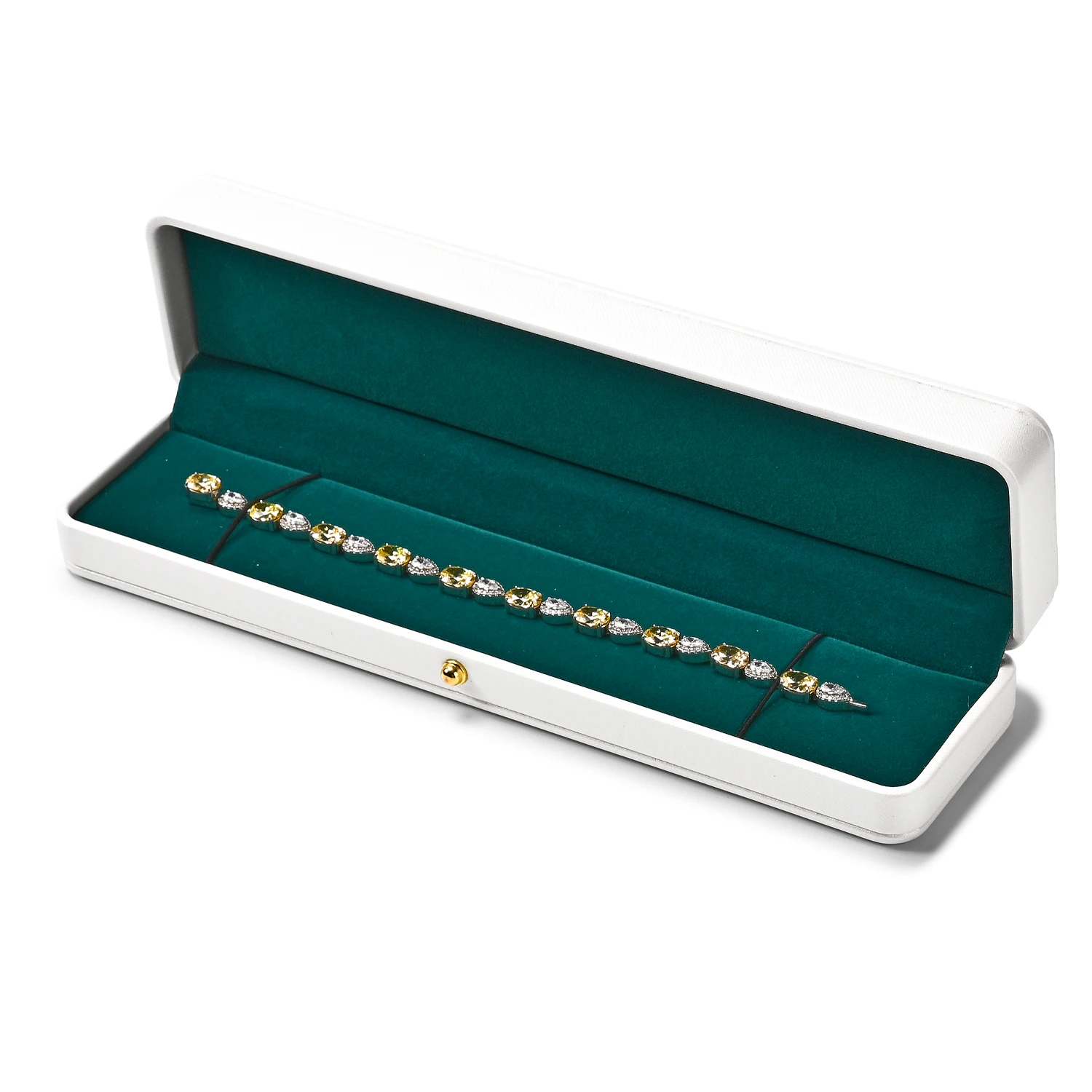 Oirlv Luxury Jewelry Gift Box for Women - Elegant Green & White Design