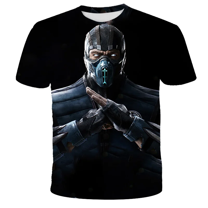 2021New Mortal Kombat 3D Printing Kids Boys T-Shirts Fashion Fighting Games Streetwear Kids Sports And Leisure Clothing Hip-Hop baggy t shirt T-Shirts