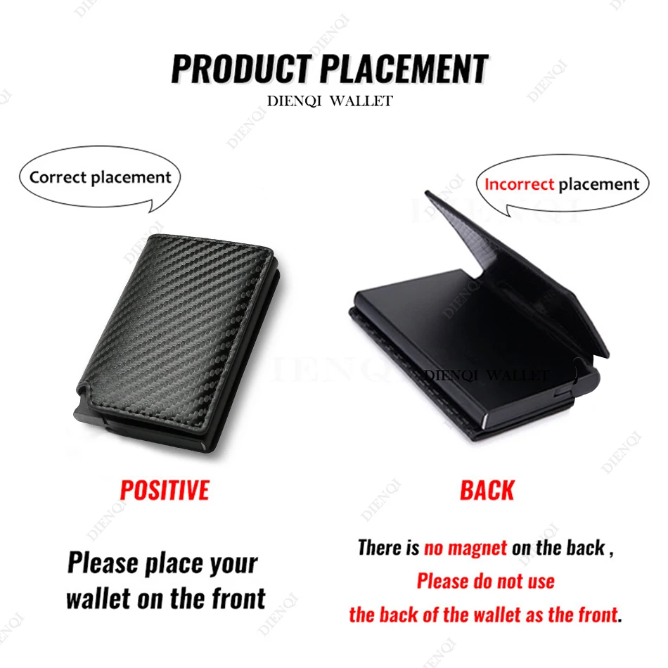 Anti Thief Rfid Credit Card Holder Smart Minimalist Wallet Men Women Slim Bank Cardholder Case Money Bag Cash Creditcard Purse 5