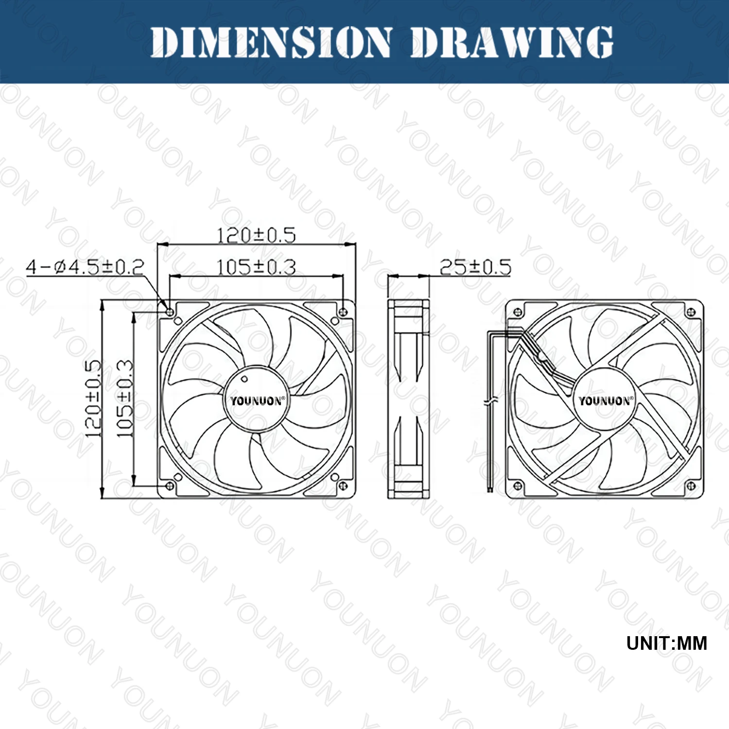 Double Ball 120x120x25mm Cooling Fan DC 5V 12V 24V 48V 12cm 120mm Cooler Fan 12025 Computer Case Btc Server PC Cooling cooling fan