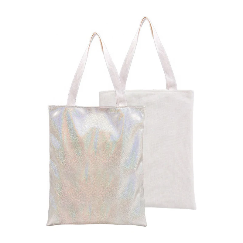 Craft Express  2 Pack Glitter Sublimation Tote Bags