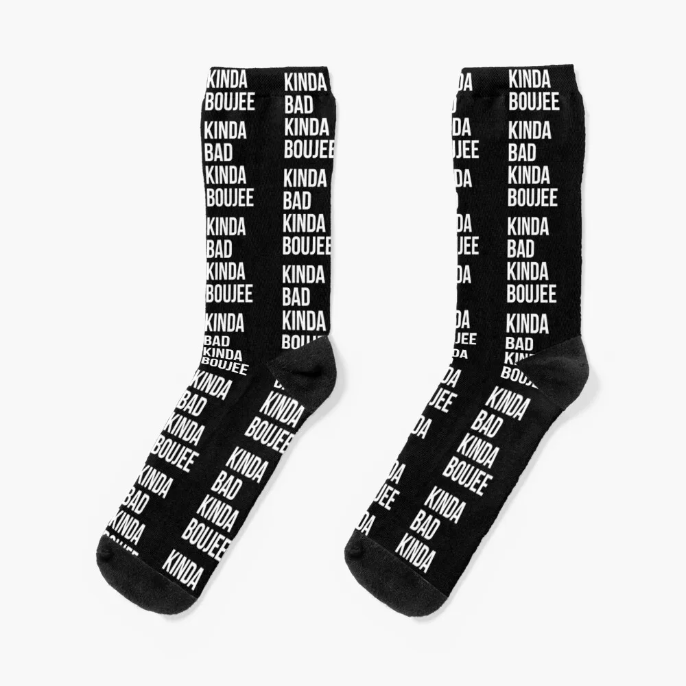 

Kinda Bad Kinda Boujee Socks black socks Golf socks Running socks Ladies Socks Men's