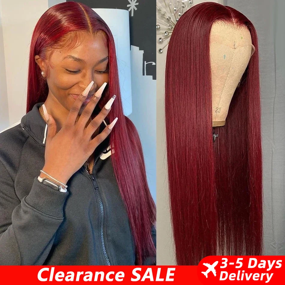 99J Burgundy HD Lace Front Wig