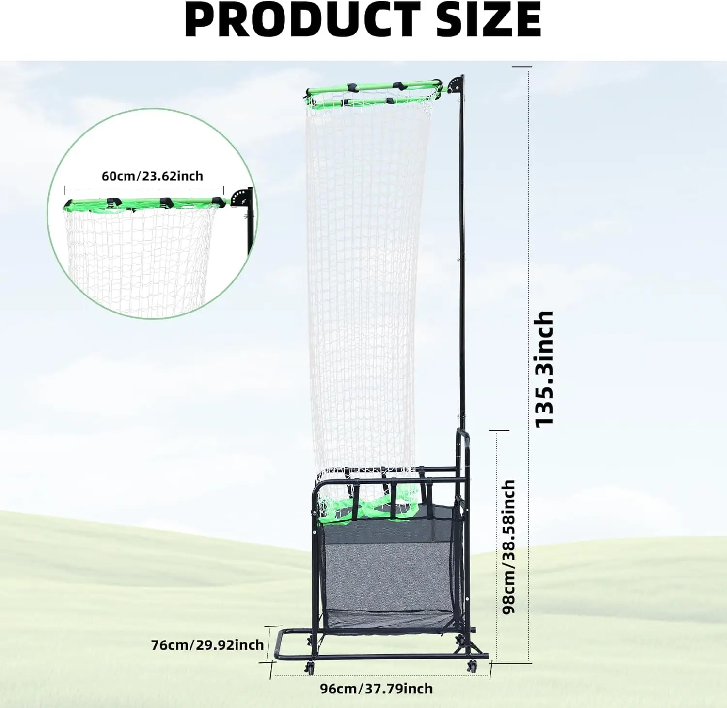 Portable Adjustable Volleyball Setting Trainer Target Net Ball Collection Equipment for Setter Training in Courts