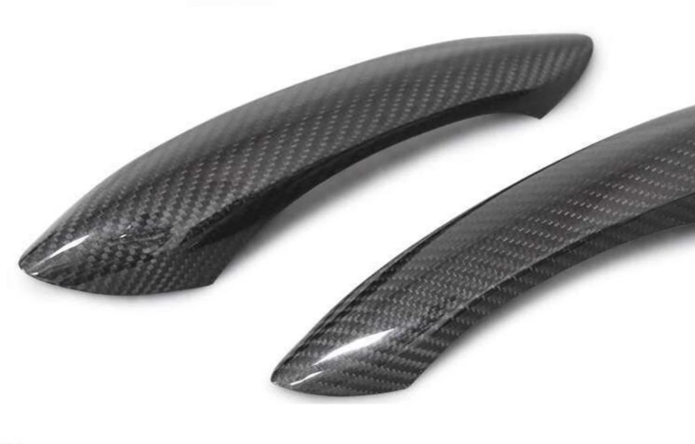 자동차 외부 문짝 핸들 커버, BMW F06 F12 F13 2010-2013, 스마트 키 홀 없음, 건식 탄소 섬유