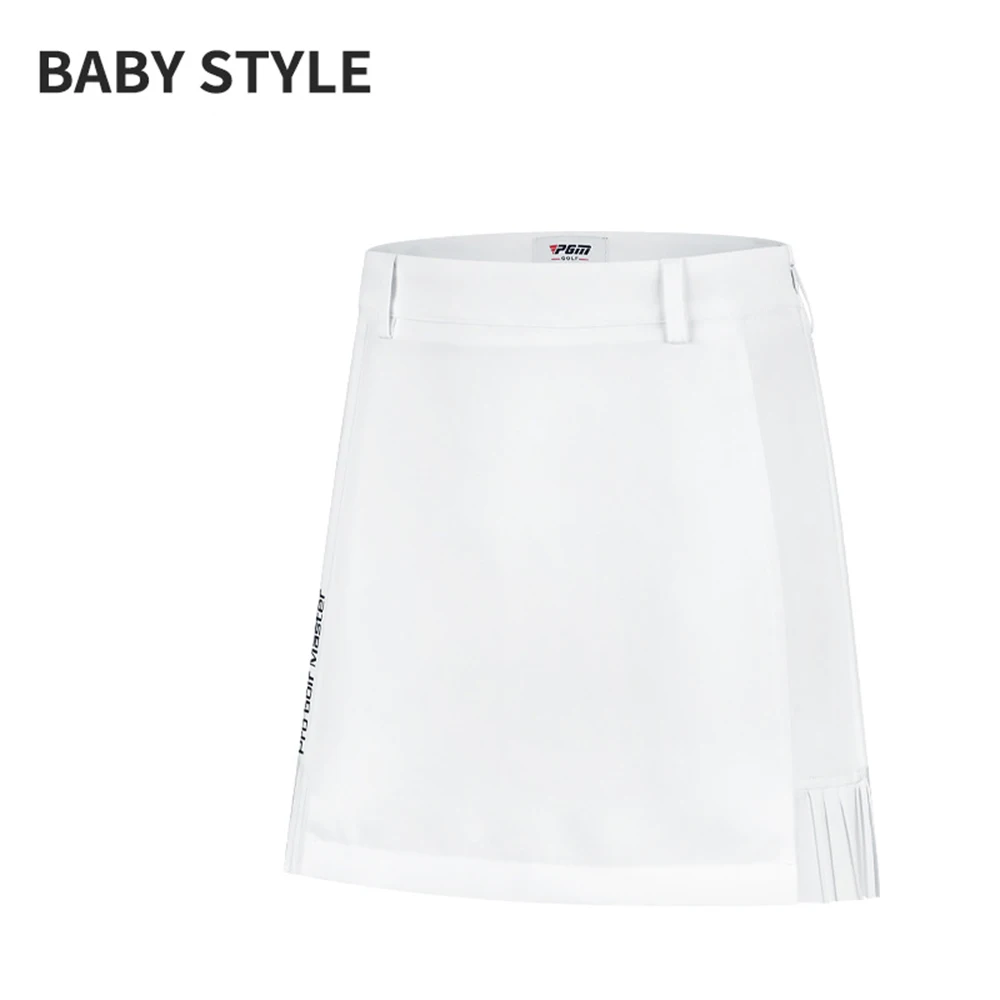 PGM's Golf Short Skirt Summer Women's Pleated Skirt with Soft and Elastic Back Hem, Moisture Absorbing and Quick Drying