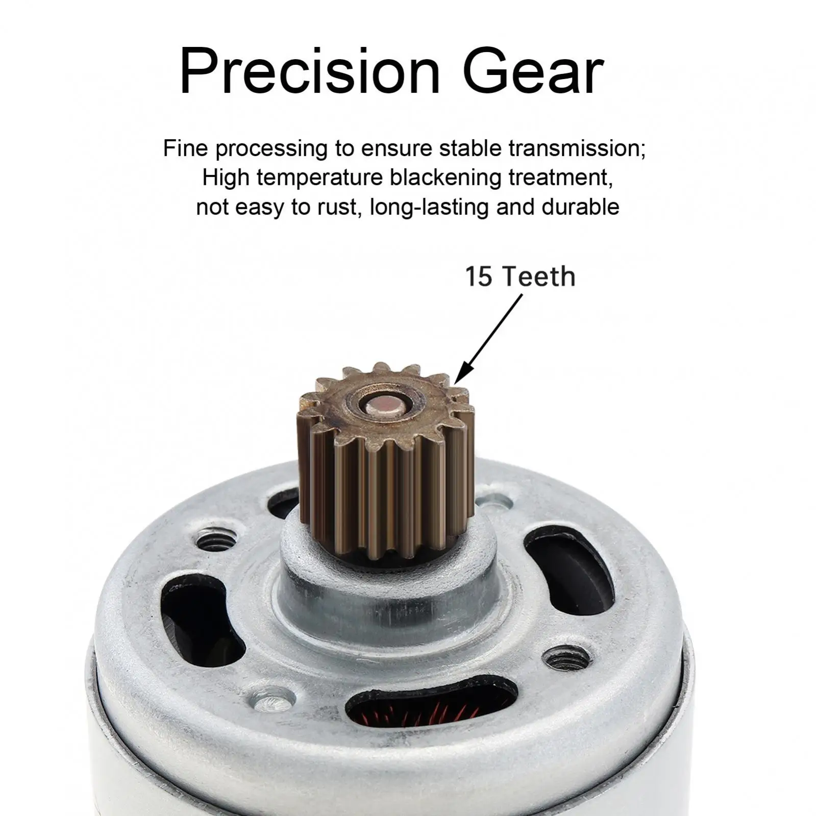 Motore DC RS550 Con Ingranaggio A 12 Denti – 10,8V-25V, 21500-29000 Giri/min, Coppia Elevata