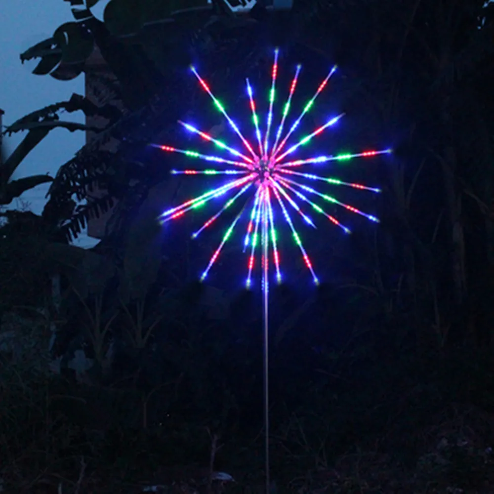 새해 LED 불꽃 놀이 조명, 크리스마스 트리 조명, 가지 1.5-3m 높이, 다채롭고 변경 가능한 정원 풍경 장식, 20 개