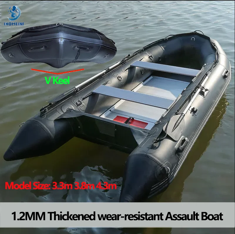 1,2mm PVC-Boot aufblasbare Fischerboote mit Aluminium-Boden-Schnellboot  Antik ollisions gummi boot treibende Wassersport boote - AliExpress