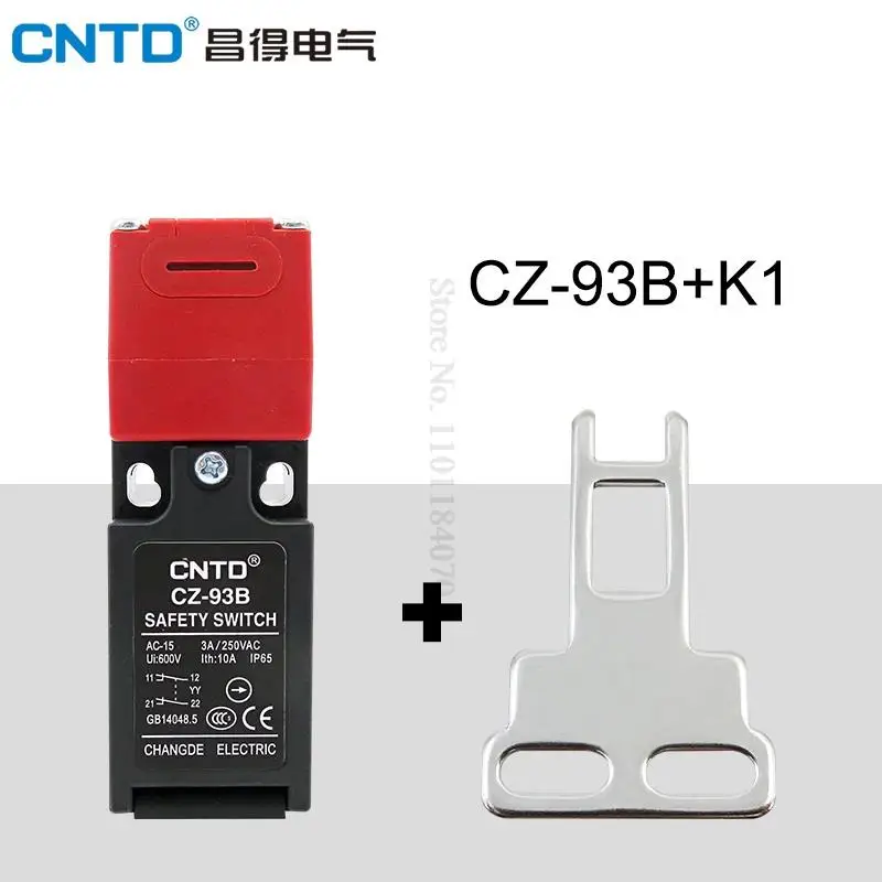 Description Picture 4 of itemCNTD Waterproof CZ-93C 1A1B(1NC/1NO) CZ-93B (2NC) Series Safety Interlock Limit Switch Micro switch with Key