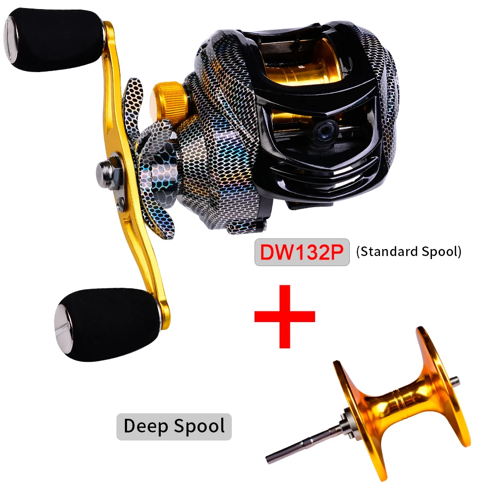 PROBEROS 7.2:1 Baitcast Reels&Spool Kit Laser Carbon cloth Colors Lure Reel  3+1 Ball Bearings 200g Right and Left Fsihing Reels - AliExpress