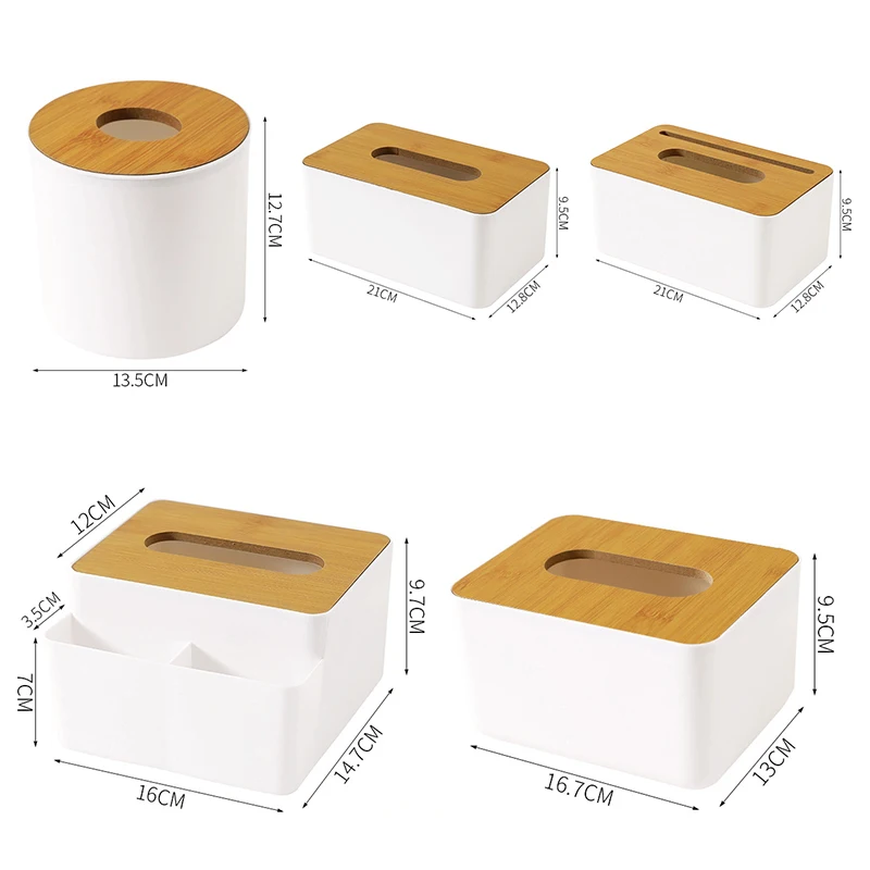 Nordic Plastic Tissue Boxes with Remote Control Holder Multifunctional Tissue  Paper Storage Box Home Office Countertop Organizer - AliExpress